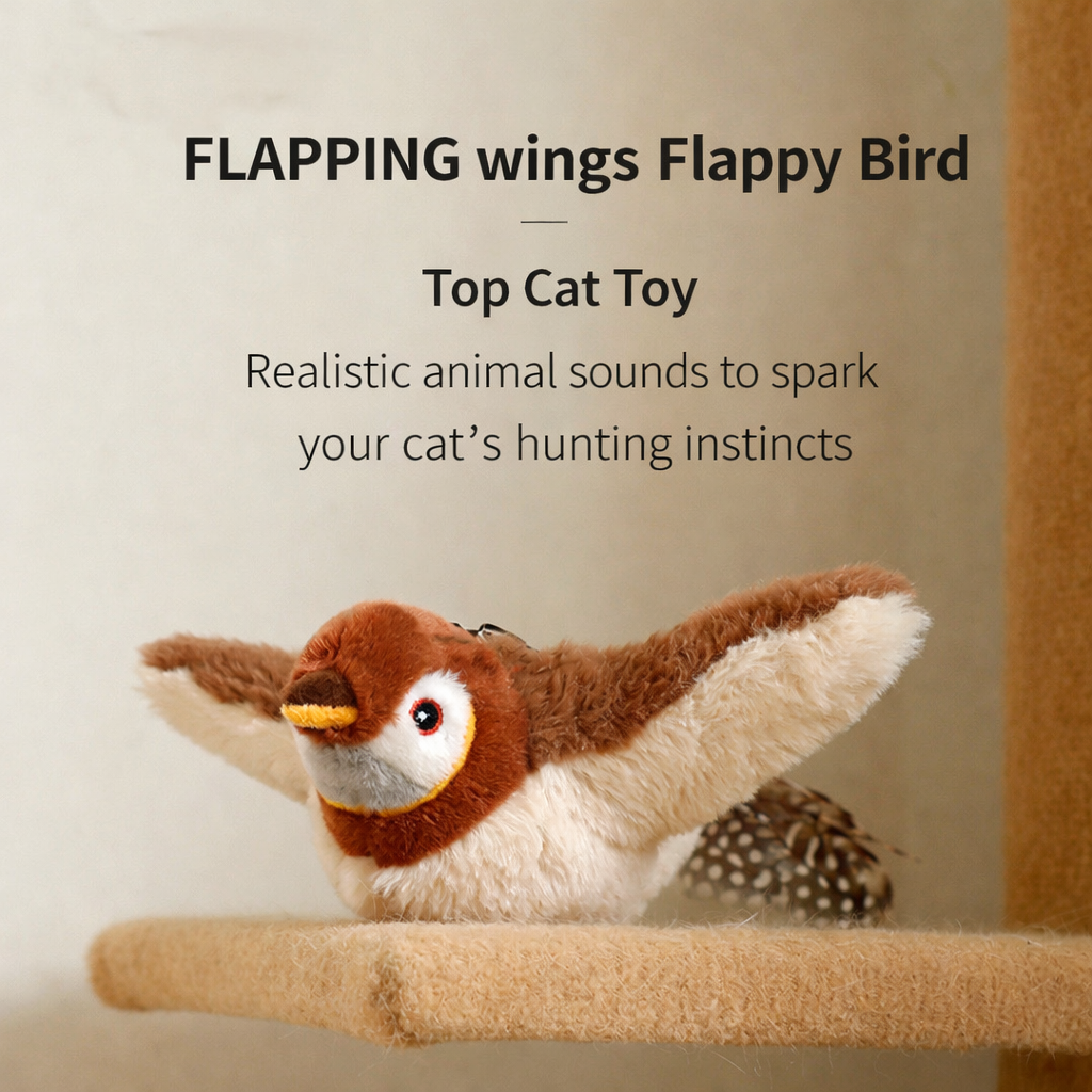 Little bird chirping simulation toy, cat hunting play, self fun