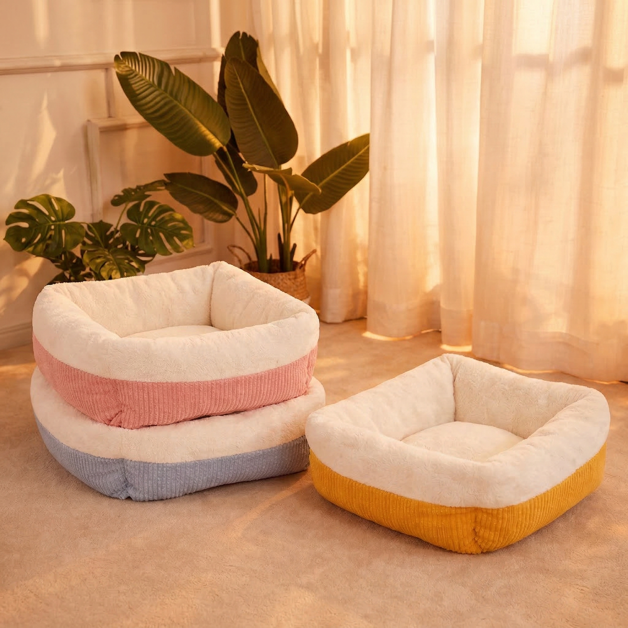 Calming Cozy Cat Bed