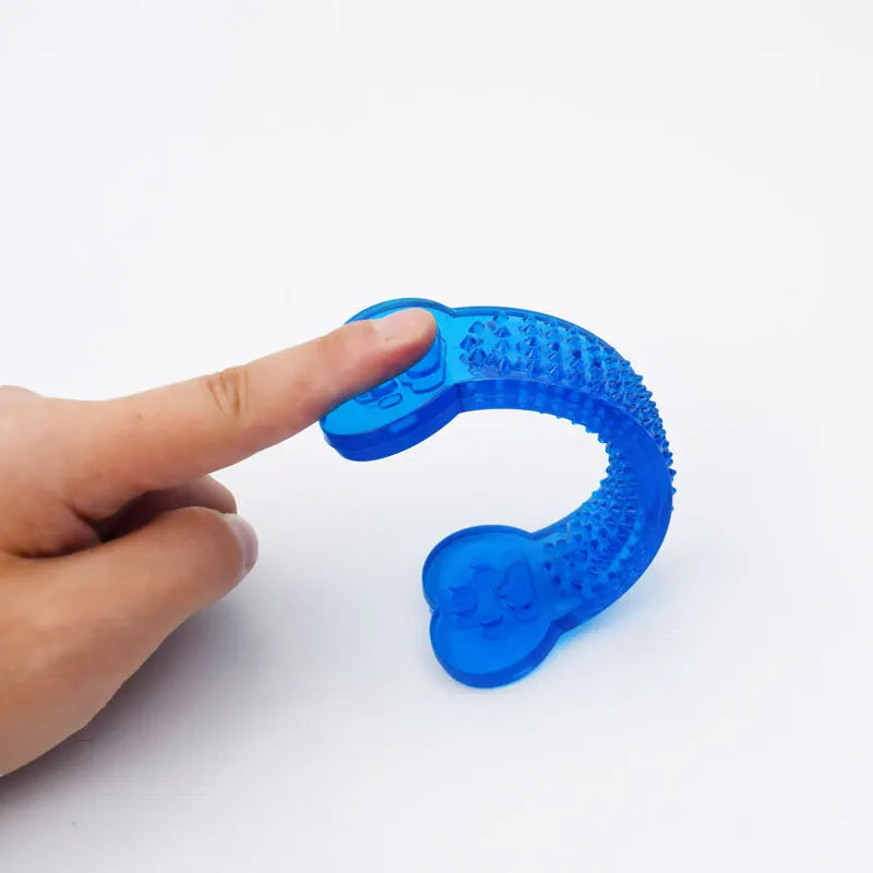 Durable Rubber Bone Chew Toy for Dogs