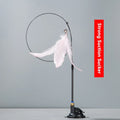 Cat Teaser Wand with Bell & Replaceable Feather