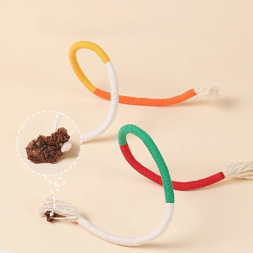 Cat Teasing Rope Toy – Bite Resistant