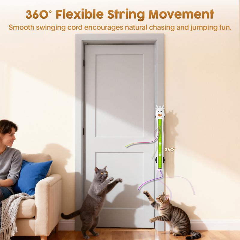 🐱✨Auto Motion Flying Rope Cat Toy —  From Lazy to Crazy